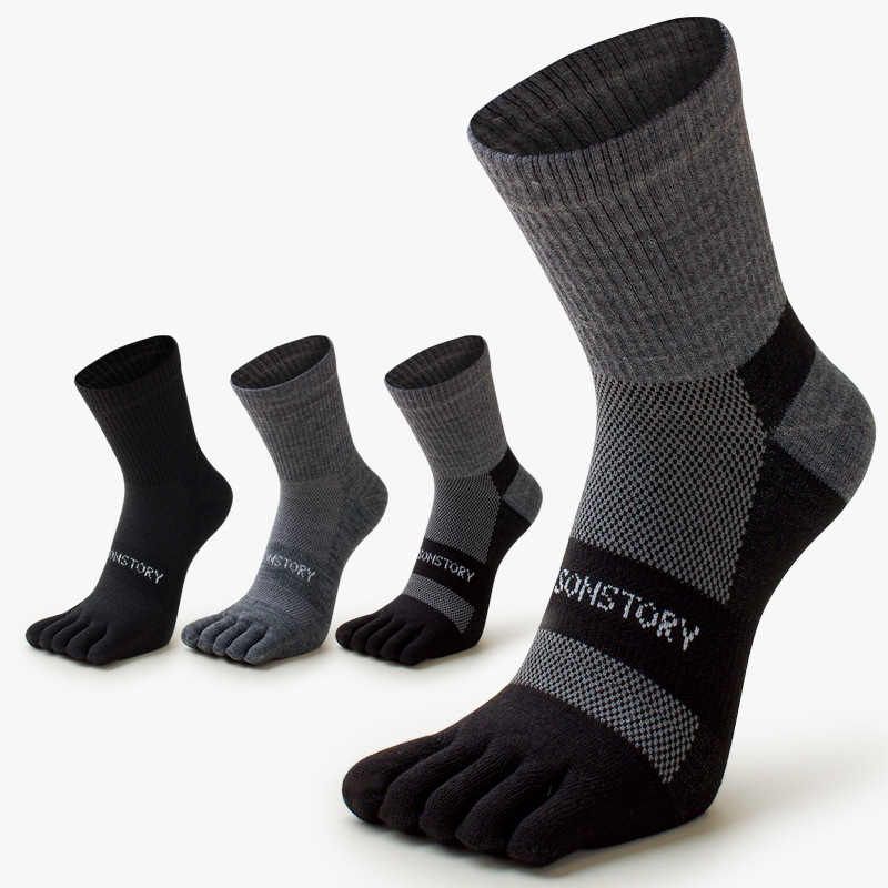 Toe Sock Split - 5켤레, 두꺼운 소재의 따뜻한 남성용 다섯