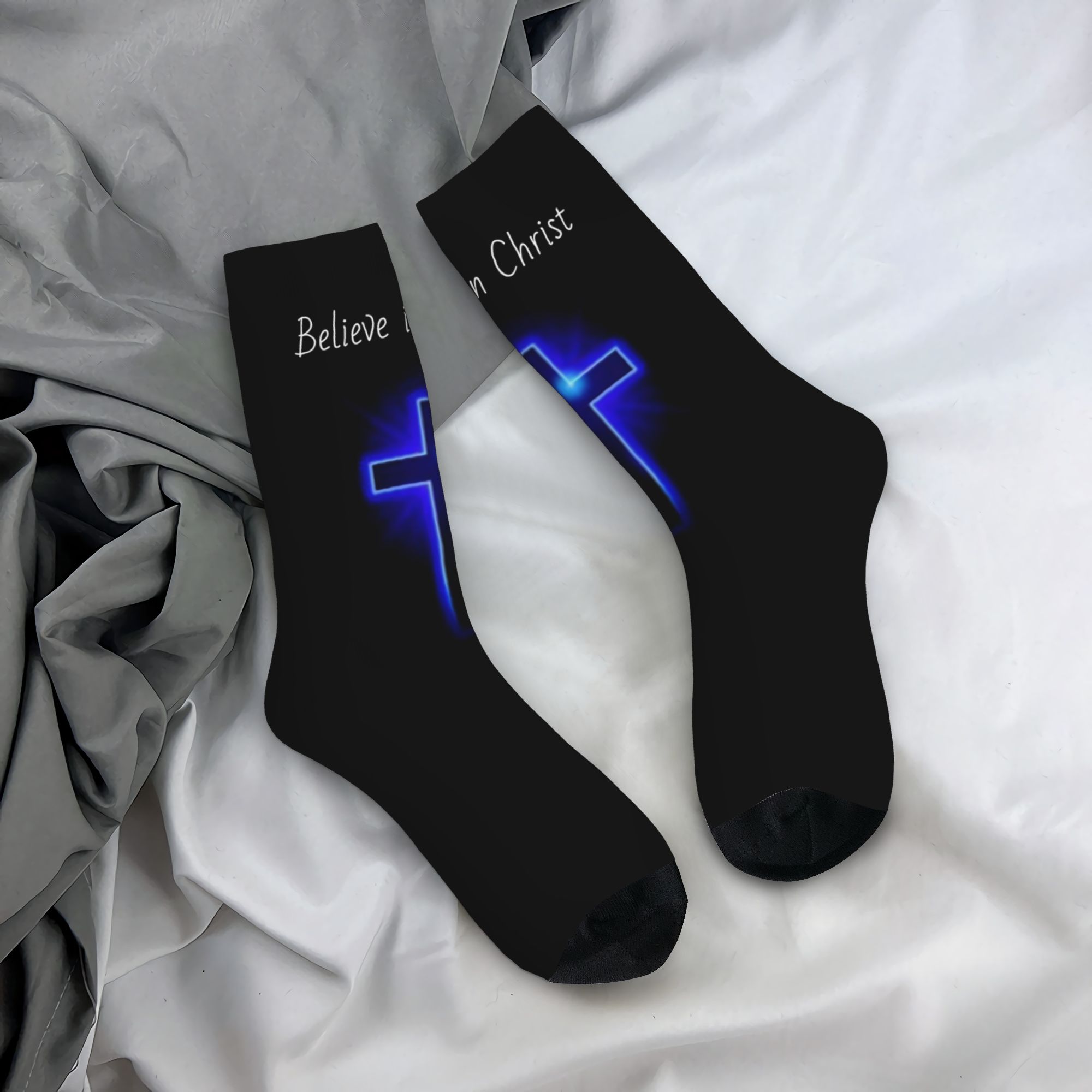 Dress Sock Men - 커스텀 비리브 예수 그리스도 남녀 공용