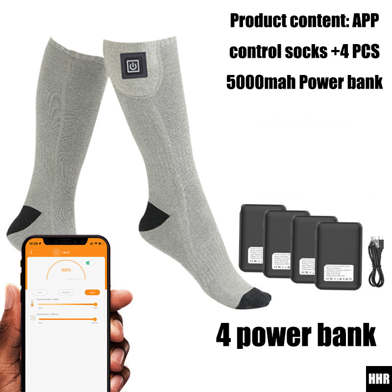 스마트 앱 제어 발열 양말 5000mAh 충전식 전기  - Thermal Sock Winter 리뷰 및 가격